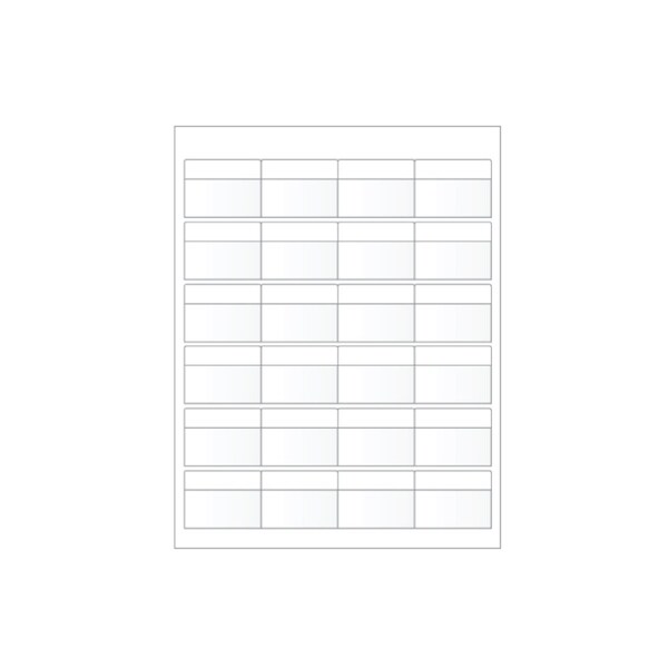 Laser Printer Label Sheet Sticker Paper - 2" W x 0.5" H , 240PK
